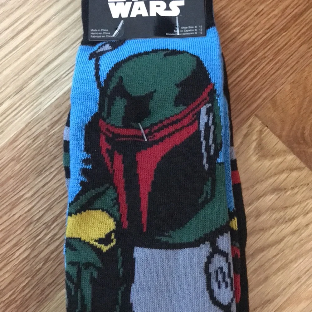 New Hyp 2pk STAR WARS Boba Fett Casual Crew Socks NWT